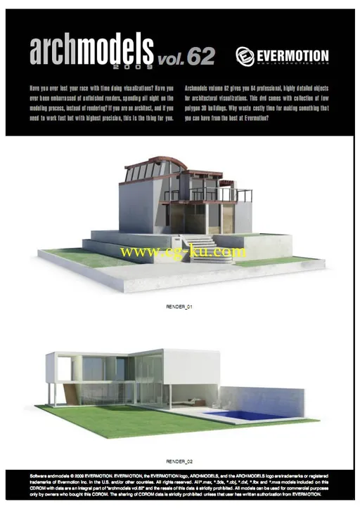 Evermotion Archmodels Vol 62(简模建筑配楼)模型下载的图片1