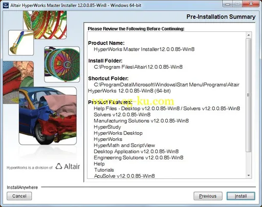 Altair HyperWorks (64bit) 12.0.1 For Windows 8的图片3