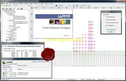 LUSAS Finite Element Analysis Suite (Academic) V15.0.1 X86+x64的图片2