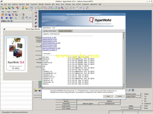 Altair HyperWorks Solvers 12.0.221 Win32/64 Linux64 Update的图片2