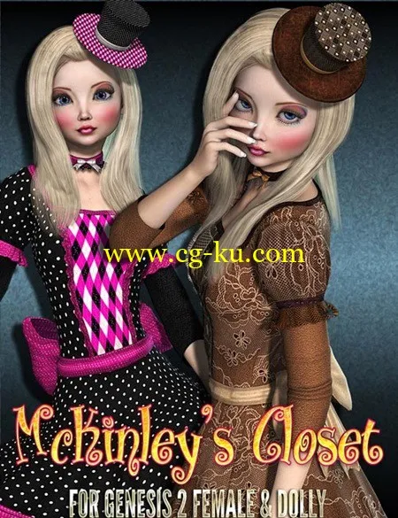 DAZ3DPoser模型McKinley’s Closet Clothing for Genesis 2 And Dolly的图片1