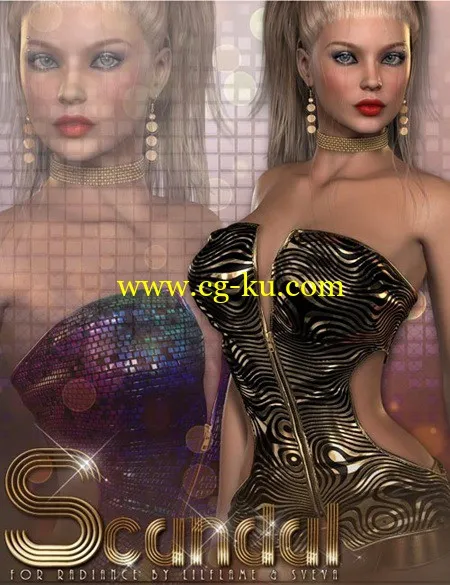 DAZ3DPoser模型Scandal for Radiance的图片1