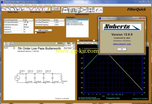 Nuhertz Filter Solutions 2014 V13.6.9的图片2