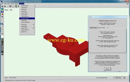 Mentor Graphics FloMCAD Bridge CATIAV5 Support For FloTHERM 10.1的图片2