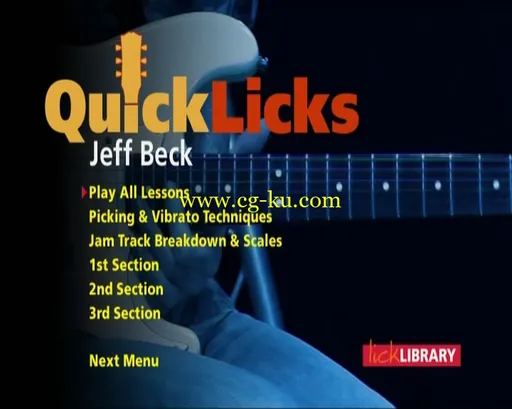 Lick Library – Quick Licks For Guitar: Jeff Beck Slow Blues Key Of Е的图片2