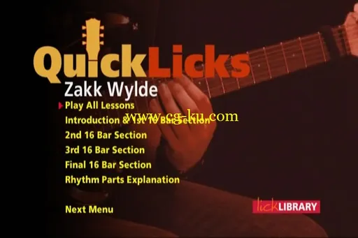 Lick Library – Quick Licks: Fast Southern Rock – Zakk Wylde, Key Of Dm [repost]的图片2