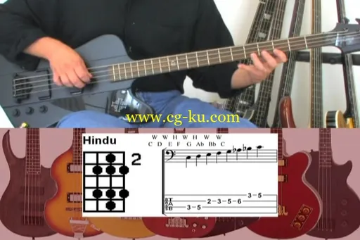 Easy Bass Guitar Scales DVD: Over 50 Common And Exotic Scales And Modes For Bass的图片3