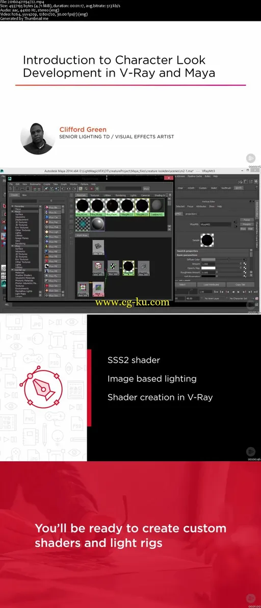 Introduction to Character Look Development in V-Ray and Maya的图片2