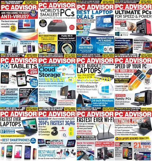 PC Advisor Magazine – Full Year 2014 Issue Collection-P2P的图片1