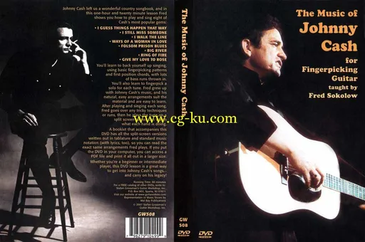 The Music Of Johnny Cash – For Fingerpicking Guitar – Fred Sokolow – (2007) 吉他教程的图片1