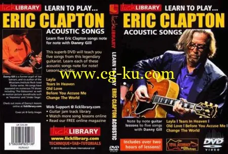 Lick Library – Learn To Play Eric Clapton Acoustic Songs的图片1