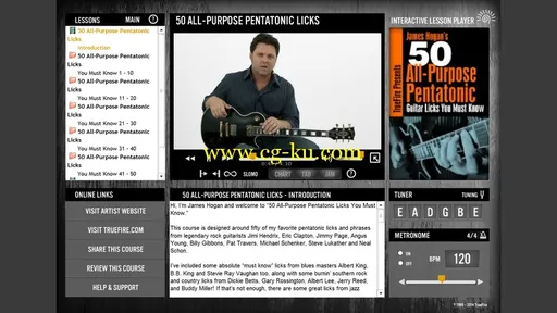 Truefire – James Hogan’s’ 50 All-Purpose Pentatonic Licks You Must Know (2014)的图片2