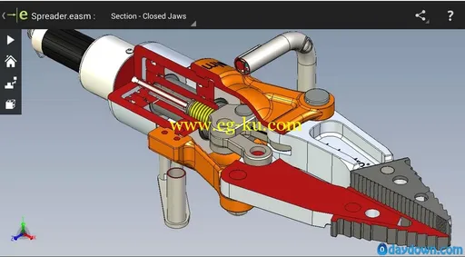 在手机上查看2D/3D SolidWorks图档的图片2