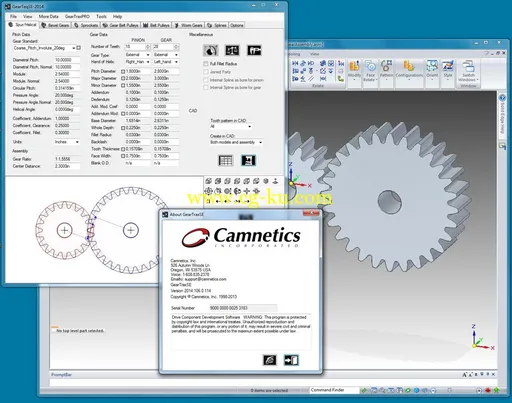 Camnetics GearTrax 2014 Suite For SolidWorks, Solid Edge, Autodesk Inventor的图片3