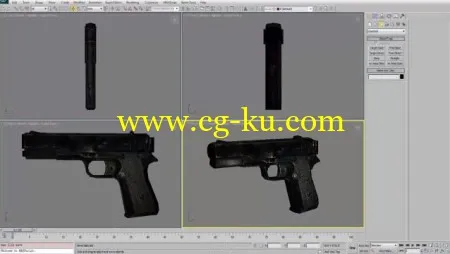 Skillfeed – Create a Handgun Using 3ds Max的图片1