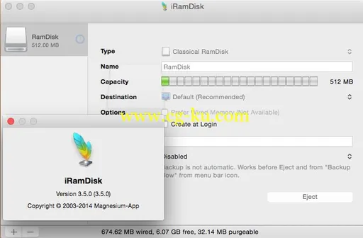 IRamDisk 3.5.0 MacOSX的图片2