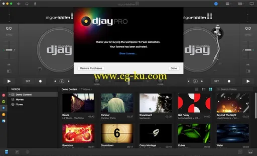 Algoriddim Djay Pro 1.1 + Complete FX Pack Collection Multilangual MacOSX的图片2