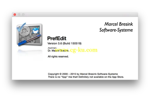 PrefEdit 3.6 Build 150519 MacOSX的图片1