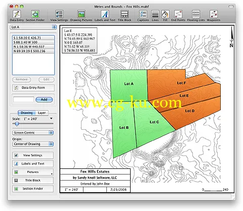 Sandy Knoll Metes And Bounds 4.9.0 Pro MacOsX的图片1