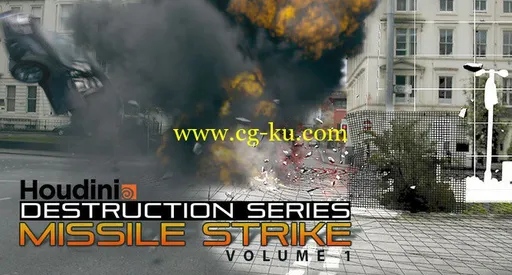 cmiVFX – Houdini Destruction Series Missile Strike Volume 1的图片1