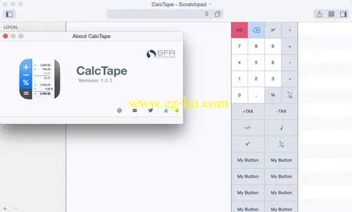 CalcTape 1.1.1 Multilingual MacOSX的图片2