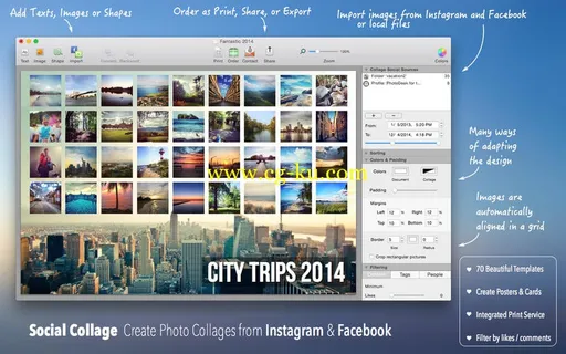 Social Collage Pro 1.3.1 MacOSX的图片1