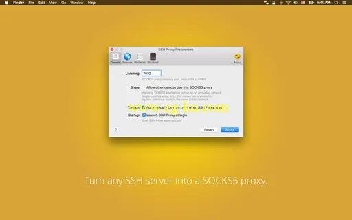 SSH Proxy 15.07 MacOSX Retail的图片1