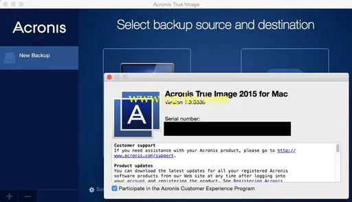 Acronis True Image 2015 For Mac V1.0.6725 MacOSX的图片2