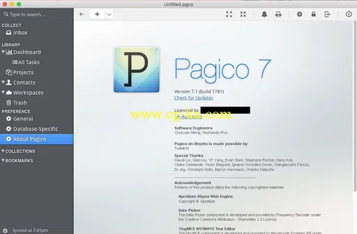 Pagico 7.2 Build 1792 Multilangual MacOSX的图片2