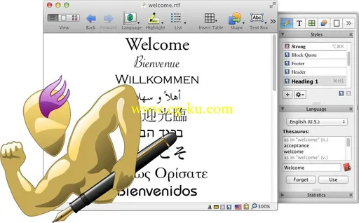 Nisus Writer Pro 2.1.1 Multilangual MacOSX的图片1