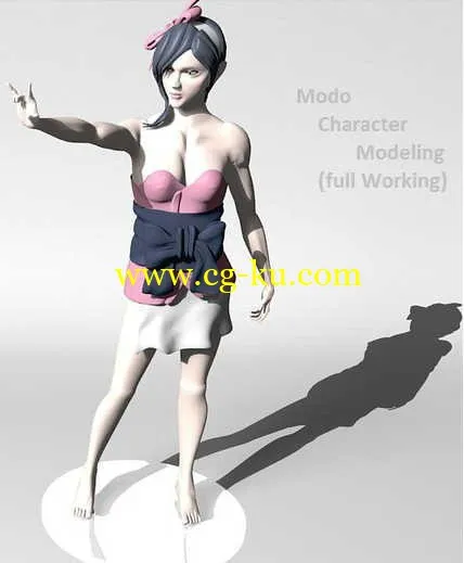 Source3D-modo卡通女角色制作教程的图片1