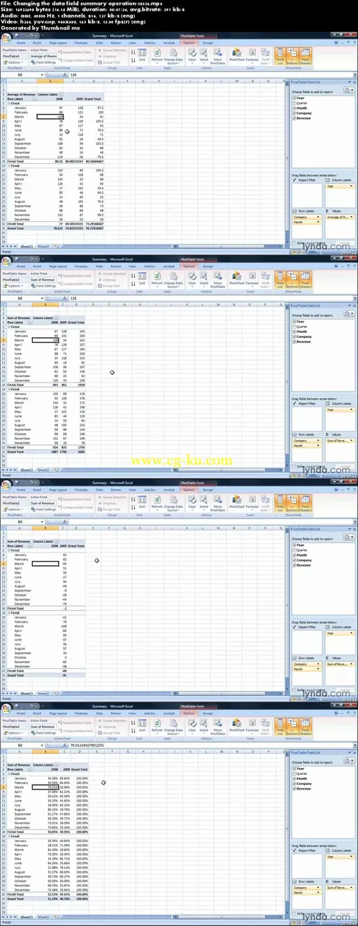 Lynda – Excel 2007: Pivot Tables For Data Analysis的图片2