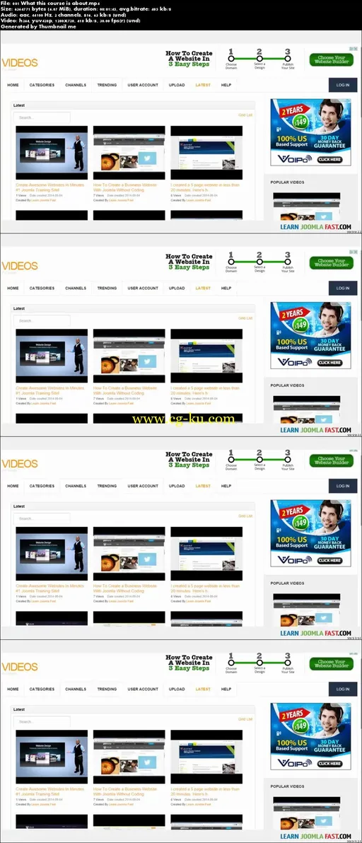 Create A Video Sharing Website Like Youtube With Joomla的图片2