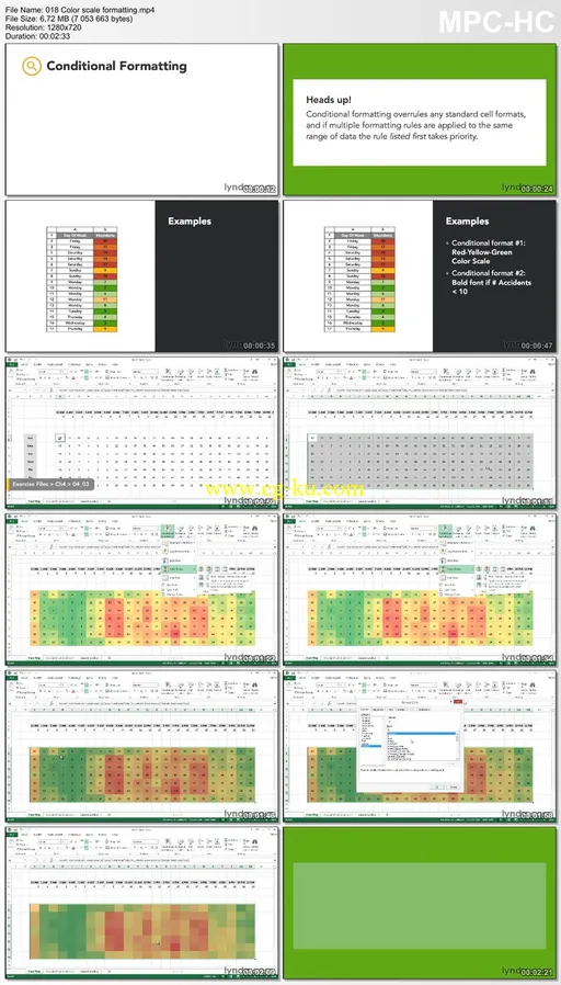 Lynda – Excel Workshop: Building A Dynamic Heat Map的图片2