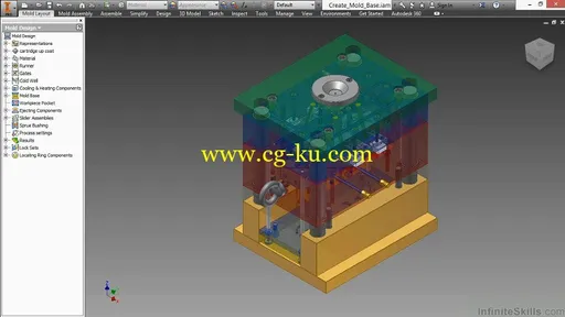 infiniteskills–掌握Autodesk Inventor–模具和塑料设计培训视频的图片1