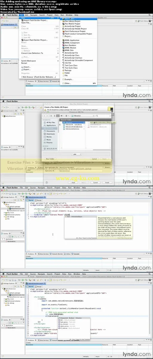 Lynda – Flex 4.6 And AIR 3.0 New Features For Mobile Apps的图片2