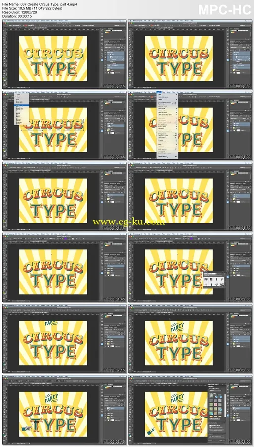 Lynda – Photoshop For Designers: Type Effects (updated Dec 21, 2015)的图片2