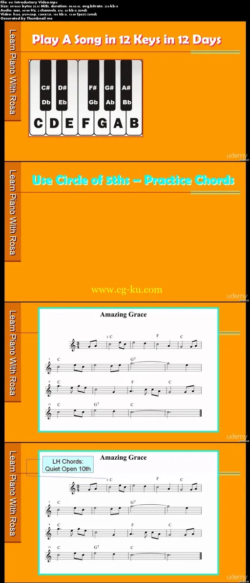 Piano – Circle Of 5ths To Play A Song In 12 Keys In 12 Days的图片2