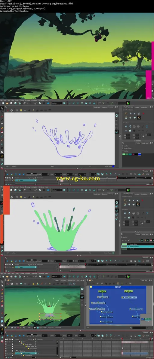 Animating A Water Splash In Harmony的图片2