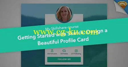 Getting Started With Sketch: Design A Beautiful Profile Card的图片1