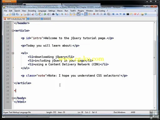 Infinite Skills – Learning JQuery Training Video的图片3