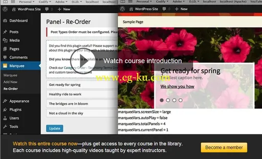 LYNDA – Creating A Marquee In WordPress With JQuery的图片1