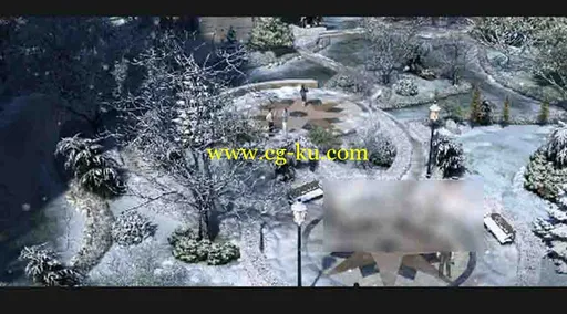 3d动画雪景景观的图片1