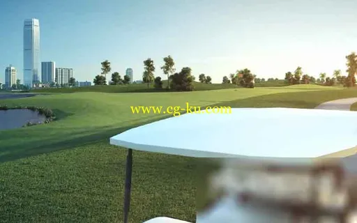 3d动画场景高尔夫球场的图片1