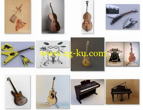 3DDD Musical instruments的图片1