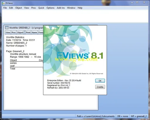 EViews 8.1 Enterprise Edition的图片2