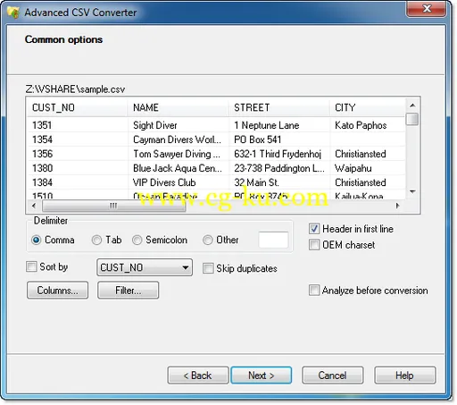 Advanced CSV Converter 4.75的图片1