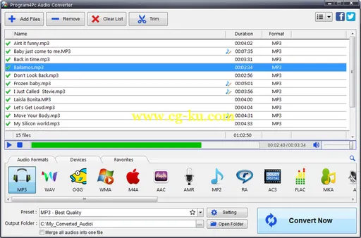 Program4Pc Audio Converter Pro 4.3的图片1