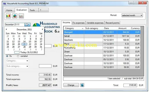 Household Accounting Book Premium V6.0.6 Multilanguage的图片1