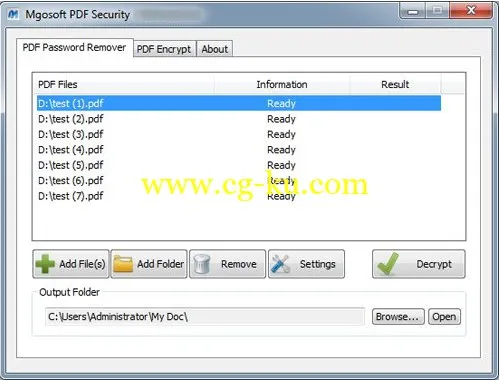 Mgosoft PDF Security 8.2.106的图片1